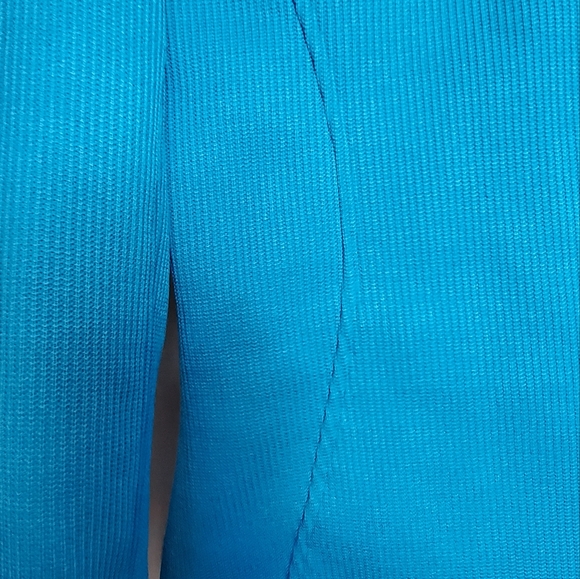 Women's Spyder Core Waffle Knit Zip Up Jacket Turquoise Size L - Picture 16 of 16